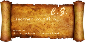 Czechner Zoltán névjegykártya
