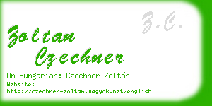 zoltan czechner business card